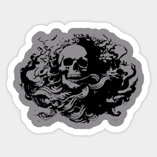 gothic skull Sticker